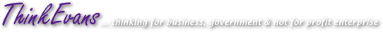 ThinkEvans... thinking for business, government & not for profit enterprise