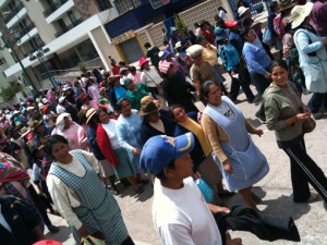 ThinkEvans protests water rights in Cuzco, Peru
